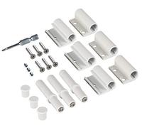 Windhager 03554 Bisagras de Aluminio para Ventanas y Puertas de Insectos, Accesorios Schanier, 3 Unidades, Blanco