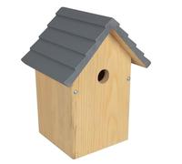 Windhager Caja Nido para pájaros Cosy, Madera Maciza de Pino, Orificio de Entrada Ø 28 mm, Madera, casa para pájaros, Caja Nido para herrerillos, para Colgar, Resistente a la Intemperie, Duradera