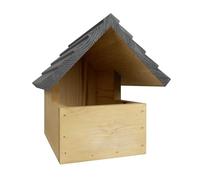 Windhager caja nido para pájaros Loggia, caja nido semiabierta para criadores en semi-cavidad por ejemplo mirlos, petirrojos, casa para pájaros, caja nido para pájaros, resistente a la intemperie
