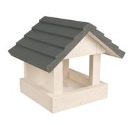 Windhager comedero para pájaros "Feldberg", madera de pino, comedero para pájaros para colgar, estilo casa de campo, resistente a la intemperie, duradero, se puede llenar por tres lados