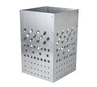 Windhager Compostador para lechos elevados, 30 x 30 x 48 cm, Acero galvanizado en Caliente, lombricompostador, compostador para lechos enterrados, Resistente a la Intemperie y Duradero, Plata