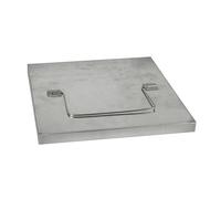 Windhager Cubierta para compostador de lecho Elevado, 30,5 x 30,5 x 2,5 cm, Acero galvanizado en Caliente, Cubierta para compostador de lecho Elevado, Resistente a la Intemperie y Duradera, Plata