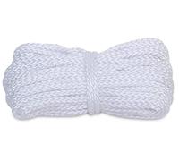 Windhager Cuerda de fijación para toldo, Cuerda de Polipropileno, Cuerda de plástico, Cuerda Universal, Cuerda Multiusos, Punto, 10 m x 4 mm, Color Blanco