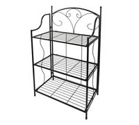 Windhager Flor Estante de Metal al Aire Libre, Planta de pie balcón Plegable, Escalera de Flores, Zapatero para Interior y Exterior, 100x58x31cm (HxAxP)