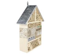 Windhager Hotel de Insectos Colony - Madera y bambú - Hotel de Abejas, casa de Insectos - casa de Insectos para Abejas, Mariquitas y Mariposas - Hotel de Abejas para Colgar