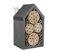 Windhager Hotel de Insectos Residencia, de Madera y bambú, casa de Insectos para Colgar, para Insectos beneficiosos como Abejas Silvestres y Avispas parásitas, Ayuda de anidación para Insectos