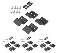 Windhager Juego de soporte para colgar mosquitera, juego de montaje para marco tensor de mosquitera, soporte de montaje, soporte de marco, 4 piezas, antracita (Paquete de 4)