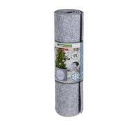 Windhager Protector de Fieltro Decorativo para macetas Hello Winter M - 114 x 25 x 0,3 cm - Color Gris/Blanco, protección contra el frío y Las heladas, con Cierre de Velcro