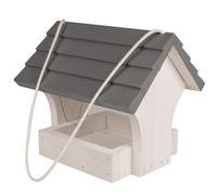 Windhager Silo para Comida para pájaros Sparber, Techo extraíble, Madera de Pino, comedero para pájaros, estación de alimento para pájaros para Colgar, Duradero, Volumen de llenado 0,7 L