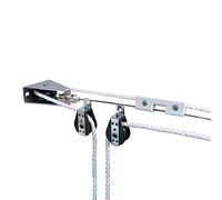 Windhager Sistema de tracción por Cuerda Conjunto Completo para tensar y Mover toldos y marquesinas 10884, Color canoso