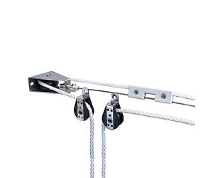 Windhager Sistema de tracción por Cuerda Conjunto Completo para tensar y Mover toldos y marquesinas 10884, Color canoso