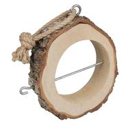 Windhager Soporte de Bola Gorda para pájaros, para Colgar, Madera de Abedul, estación de alimentación, comedero para pájaros, Resistente a la Intemperie, Duradero, 20,30 x 22,30 x 17,10 cm