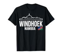 Windhoek Namibia Skyline Badge - Recuerdo de Viaje Camiseta