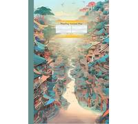 Winding Ancient Way on Hardcover Notebook: The path through the old town image is designed on the hardcover notebook. Thin lines on cream paper for writing 140 pages, 5.5 x 8.5 inches.