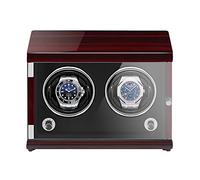 Winding Box Watch Winders - Rechargeable Two-Position Watch Shaker Mechanical Watch Winder Vertical Automatic Watch Winding Box with Light-Sensitive Led Light(White-6+0)