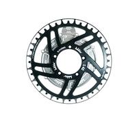 windmeile | Juego de Anillos Lekkie Bling, 40T, Negro-Plata, para Bafang BBS01 y BBS02, Plato, Tapa de Motor, Espaciador, e-Bike, pedelec