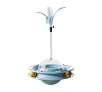 Windmill Cat Toy | Kitten Treat Dispenser | Slow Food Dispenser Cat Toy | Interactive Kitten Toy with Ball | Indoor Cat Treat Dispenser Toy | Safe For Pet Keep Your Kitten Entertained For Hours