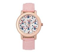 Windmill Patriotic Celebrate America Independence - Reloj personalizado para mujer, correa suave, regalos para cumpleaños, día de San Valentín, Estilo:, regular, MHXYZHW
