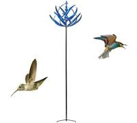 Windmill Rotating Metal Sculpture - Reusable Gardening Plug Wind Spinners, Metal Wind Sculpture Decor For Outside, Garden, Lawn, Yard, Backyard