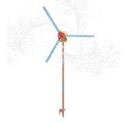 Windmill Water Sprinkler, 36-Nozzle Outdoor Sprinkler Toy, Multifunctional Lawn Irrigation Tool, Perfect for Kids Splash Play, Patio Fun, and Large Area Yard Watering, 140cm Abs