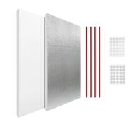 Window AC Insulation Panel - Side Seal Cover Kit, Waterproof Thermal with Barrier, Aluminum Foil Energy Shield, Cooling Efficiency Upgrade, Draft Blocker for Home Bedroom Dorm Hotel Seasonal Use