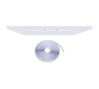 Window AC Seal Kit, No-Drill AC Baffle, Adhesivo Cloth Cover, Easy Install Draft-Reducing Design, Compact Ideal para RV, Garaje, Basement, or Summer Cooling Repair and Replacement