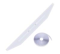 Window AC Seal Kit, No Drilling Air Conditioner Seal Kit, 9.06inches Adhesive Cloth Baffle Cover for Draft Reduction and Energy Saving, Replacement RV, Garage, Basement, Summer Use