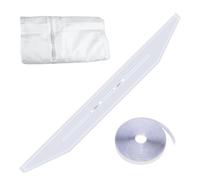 Window AC Seal Kit, No Drilling Air Conditioner Seal, Replacement Cloth Baffle, Strong Adhesive Draft Blocker, Weatherproof Insulation Cover for RV, Garage, Basement, Summer Repair