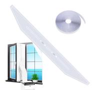 Window Ac Seal Kit, Portable Ac Window Seal, Weatherproof Screen Cloth, No Drilling Installation, Draft Noise Barrier, Basement Rv Garage Use, Size as Shown, White, 1 Set