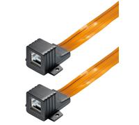 Window adapter for network cables rj45 jack to rj45 jack, incl. 2 x