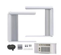Window Air Conditioner Side Panels Insulation, Sealing Kit for Window Frames, Removable AC Side Panels, Heat Insulating PVC AC Cover for Home, & Hotel