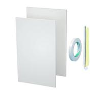 Window Air Panel, Insulated Ac Cover, Foam Draft Seal Kit, Heat Dust Proof Barrier System for Home Dorm Hotel Living Room Bedroom Indoor Outdoor Winter Cold Protection Use 17x11 Inches