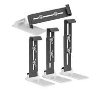 Window Box Brackets, Planter Mounts, 4 Hangable Holders with Enhanced Bottom Support, 3.94-7.09 inches, Flower Brackets for Railing Fences Balcony Outdoor Garden Windowsills Patio