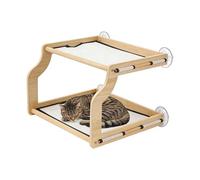 Window Cat Bed - Heavy Duty Breathable Hammock Seat, Suction Cup Mounted Perch, Elevated Pet Lounge | Resting Spot for Small Medium Large Breeds Kitten Climbing Basking Playing Indoors