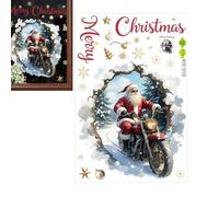 Window Clings - Christmas Decor Home | Double Sided Festival Stickers Reusable Static Clings Vibrant Seasonal Designs for Office, Classroom, Bedroom or Home, 21.26x11.81in