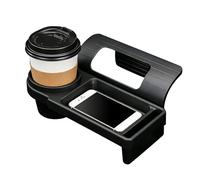 Window Cup Holder - 248g Multi-Functional Storage Box Tray | Universal Cup Holder For Car | Phone Slot Beverage Small Item Console Gap Insert | Car Interior Organizer Portable Accessory