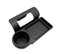 Window Cup Holder - 248g Reinforced Dark Grey Sponge Foam Holds, Heavy Duty Black Suction Hooks, Adjustable Drink Cup Holder With Car Door Handle Protector Sticker, Caravans, Camping, Boats, Motorhom