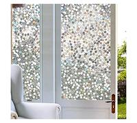 Window Film 3D Transparent Circle Decor Painting Glass Window Film Rainbow Effect Removable Glass Stickers Statatically Adhesive Window Sticker (Farbe: 45*200cm)