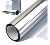 Window Film Heat Blocking - Premium Multipurpose Heat Control Mirror Film, Advanced Static-Cling Glue-Free Technology For Seamless Application On Smooth Glass Surfaces | Home UV Blocking Privacy Tint