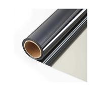 Window Film One Way Mirror Window Film Daytime Privacy Sun Blocking Heat Control Anti UV Reflective lass Tint(Black-Silver,35.4 Inch x 32.8 Feet)
