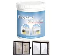 Window Frost Paint - 350g Translucent Glass Coating With Brush, Privacy Masking Film Effect | Frosted Glass Paint For Apartment, Restaurant, Hotel, Dorm, Sliding Door, Bathroom, Kitchen, Home