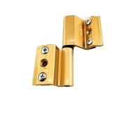 Window Hinge Bisagra de puerta y ventana aleación aluminio, puente roto, aislamiento térmico, bisagra plana abierta, bisagras gruesas plegables, 1 Uds Para Perfil de Aluminio(Golden-45mm Right)