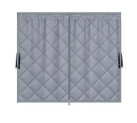 Window Insulation for Winter 3 Layer Window Privacy Film with Heavy Cotton Thermal Insulated Soundproof Thermal Windows Cover for Bedroom Attic RV(Gris,61x91cm/24x36in)