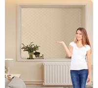 Window Insulation Kit 103 x 160 cm, Protects Cold and Heat, Insulation to Keep Warm, Customizable, Non-Toxic, Tasteless, Cold Protection Film con Tape, para Ático Coche, Beige