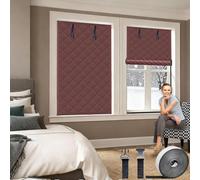 Window Insulation Kit 130 x 120 cm, Protects Cold and Heat, Insulation to Keep Warm, Customizable, Non-Toxic, Tasteless, Cold Protection Film con Tape, para Ático Coche, Marrón