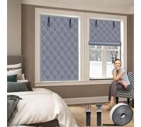 Window Insulation Kit 145 x 110 cm, Protects Cold and Heat, Insulation to Keep Warm, Customizable, Non-Toxic, Tasteless, Cold Protection Film con Tape, para Ático Coche, Gris