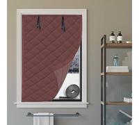 Window Insulation Kit 50 x 180 cm, Fácil Instalación, de Múltiples Tamaños, Impermeable, Winter to Keep Warm Home, Insulating Film for Windows con Tape, para Ático Coche, Marrón