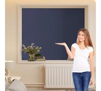 Window Insulation Kit 89 x 115 cm, Protects Cold and Heat, Insulation to Keep Warm, Customizable, Non-Toxic, Tasteless, Cold Protection Film con Tape, para Ático Coche, Azul