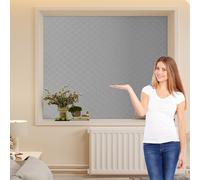 Window Insulation Kit 92 x 125 cm, Protects Cold and Heat, Insulation to Keep Warm, Customizable, Non-Toxic, Tasteless, Cold Protection Film con Tape, para Ático Coche, Gris Claro