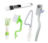Window or Sliding Door Track Cleaning Brush Tile Lines Brush Window Blind Duster 2-in-1 Windowsill Sweeper Hand-held Groove Gap 5 Pieces